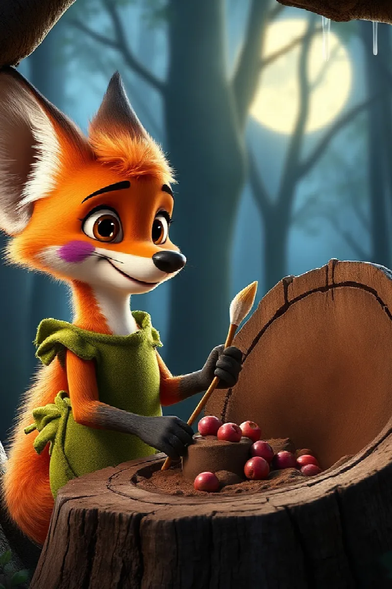 Picture 1 from the tale The Fox's Invisible Paint