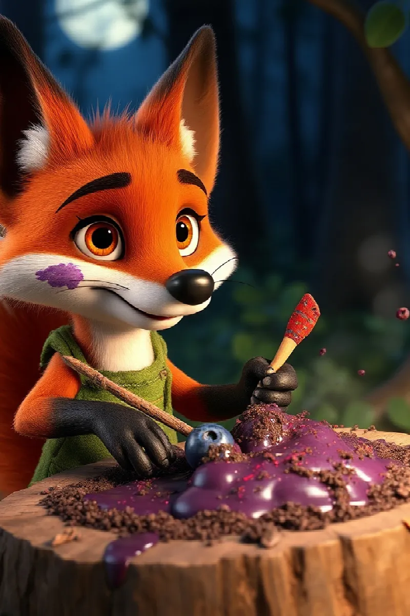 Picture 2 from the tale The Fox's Invisible Paint