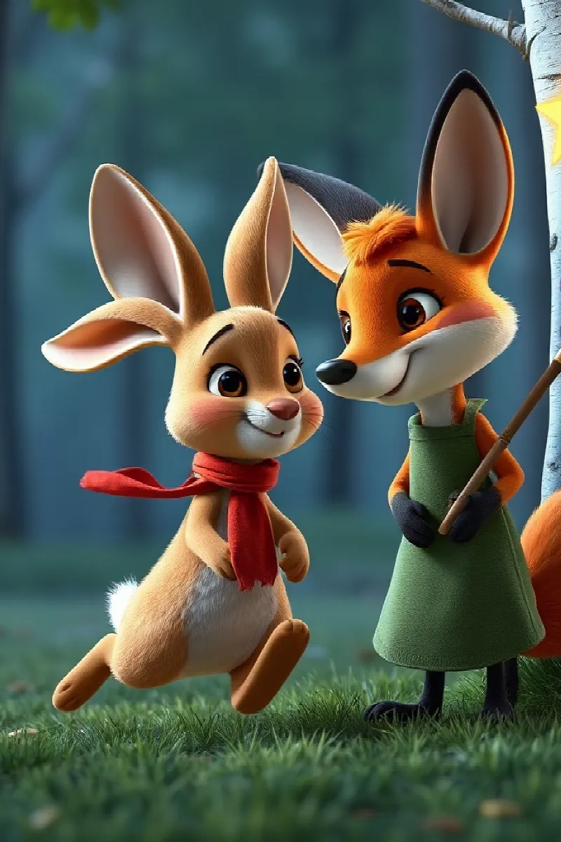 Picture 3 from the tale The Fox's Invisible Paint