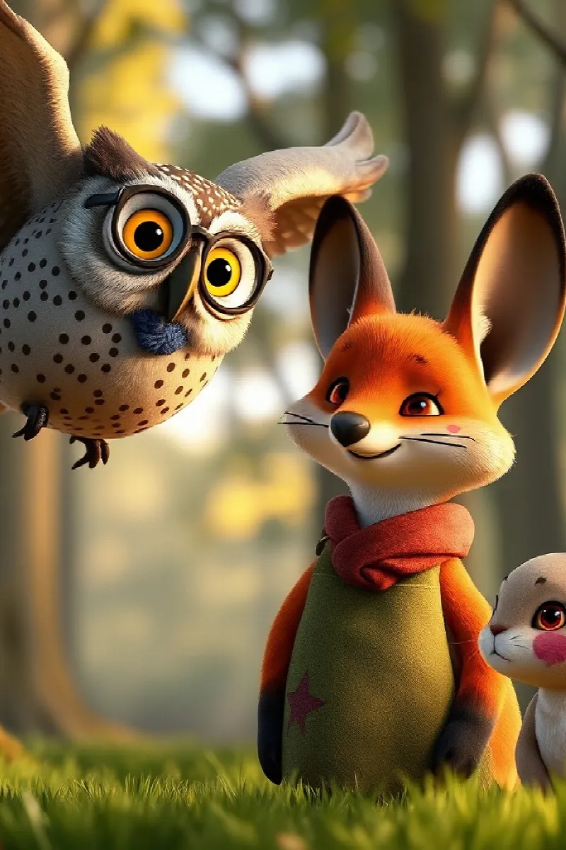 Picture 4 from the tale The Fox's Invisible Paint