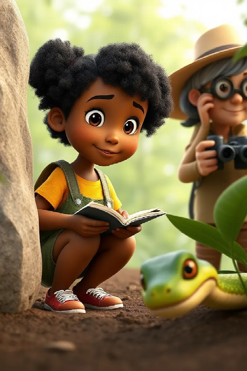 Picture 4 from the tale The Girl and the Garden Snakes
