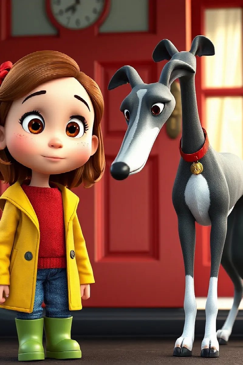 Picture 4 from the tale The Girl and the Rescue Greyhound