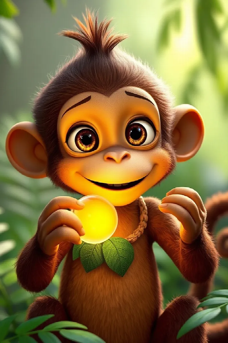 Picture 3 from the tale The Monkey's Magic Mirror
