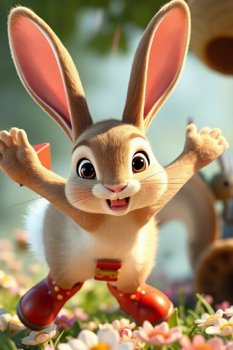 Picture 4 from the tale The Rabbit's Magic Boots