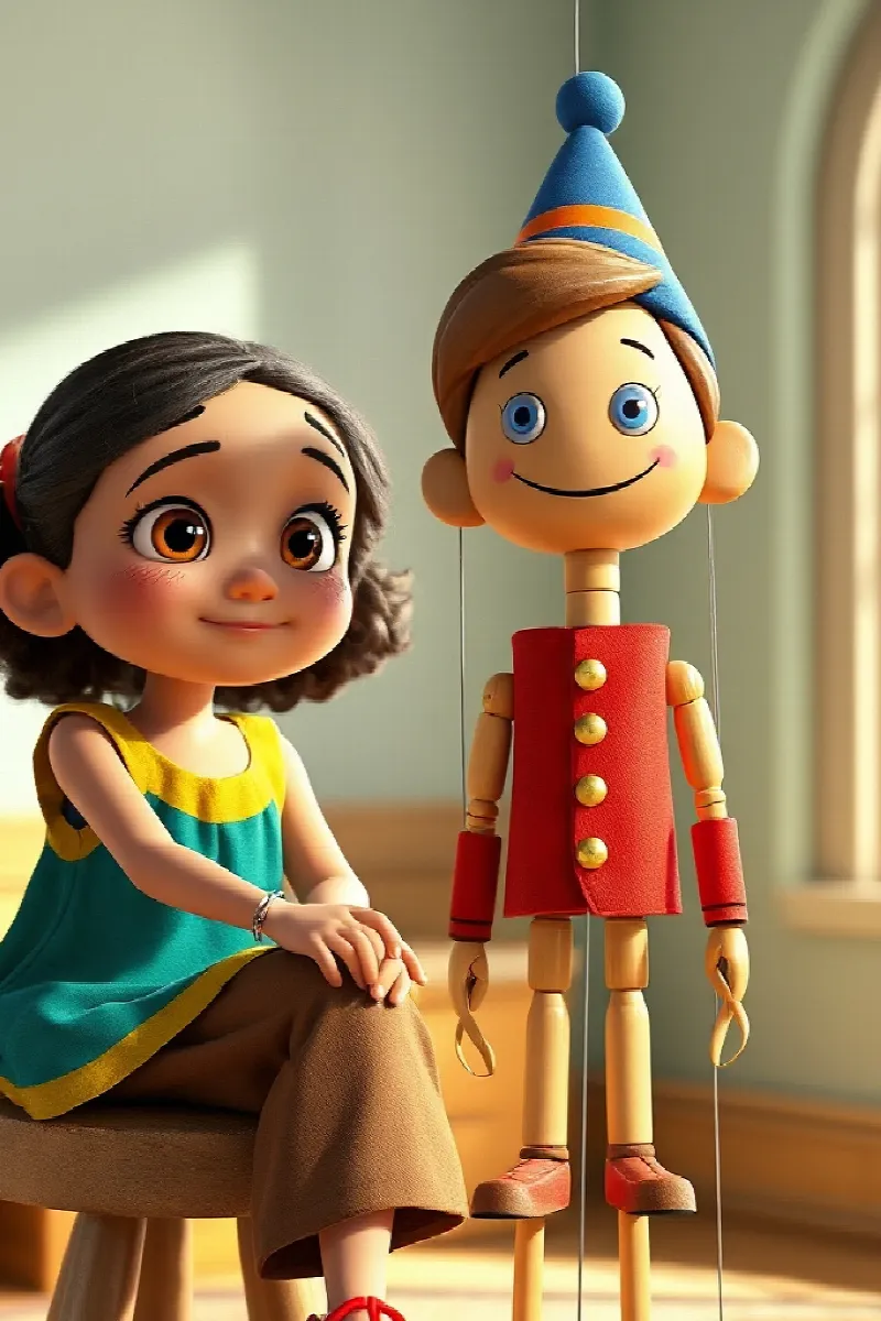 Picture 1 from the tale The Silver Puppet Strings