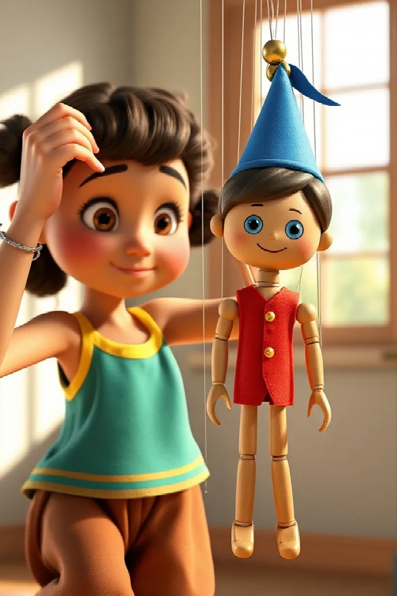 Picture 2 from the tale The Silver Puppet Strings