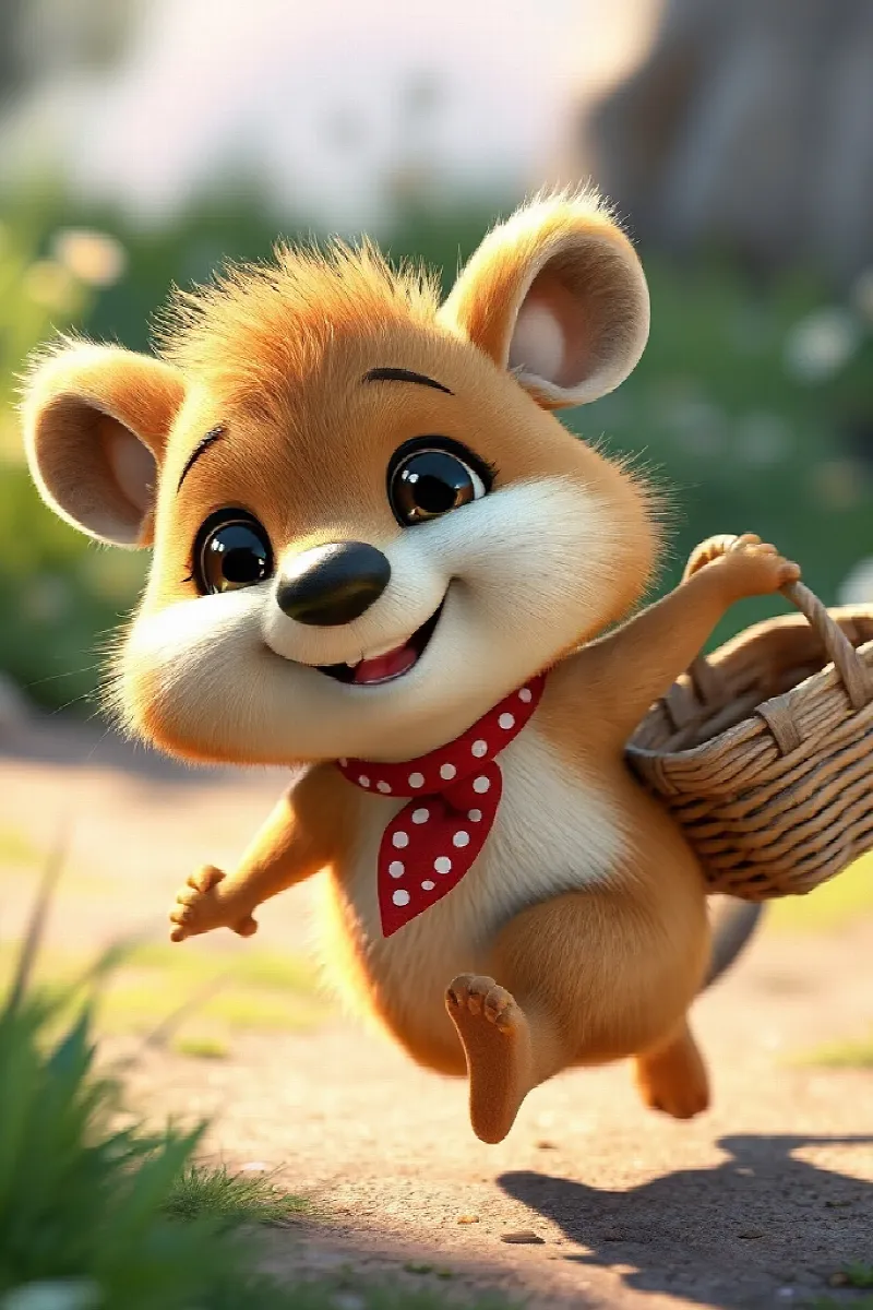 Küçük Quokka'nın Pikniği masalından 1. resim