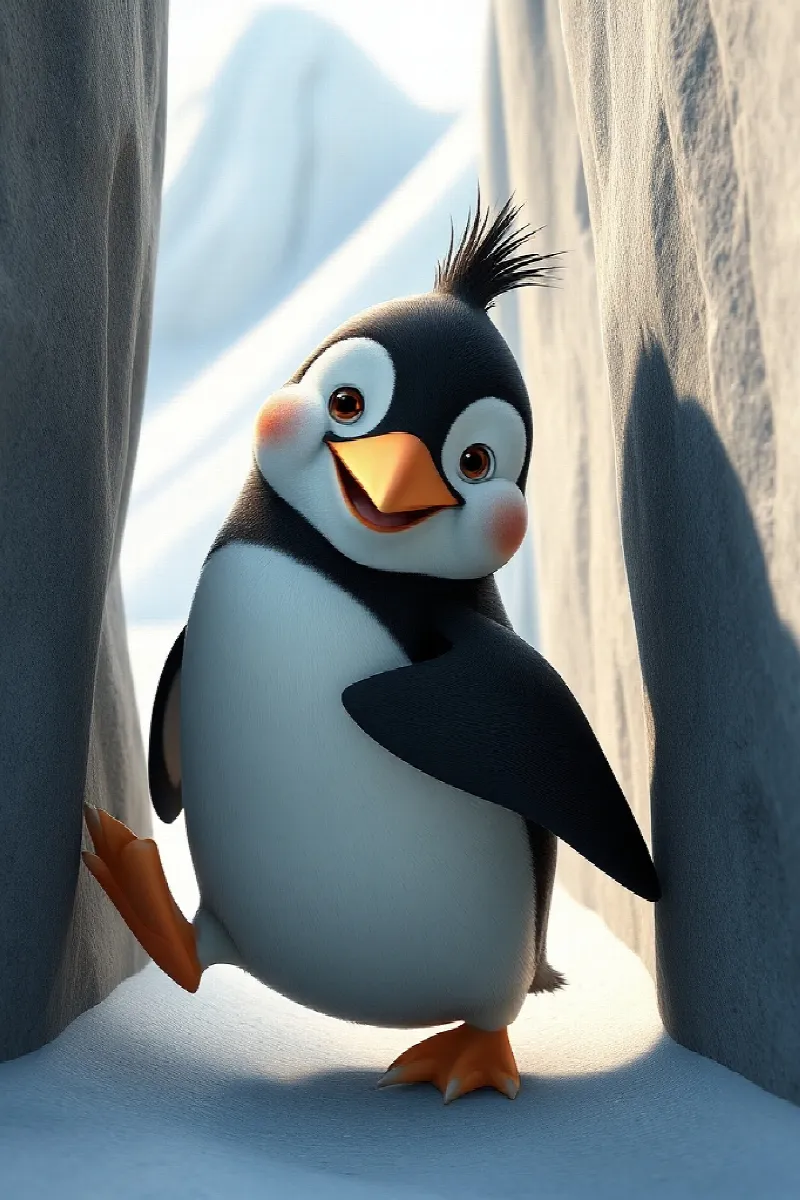 Penguenin Gizli Bahçesi masalından 2. resim
