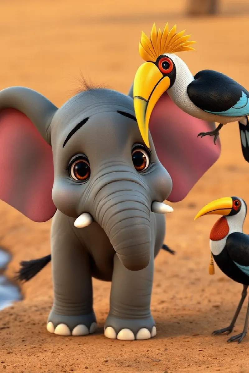 Picture 4 from the tale The Little Elephant's Secret