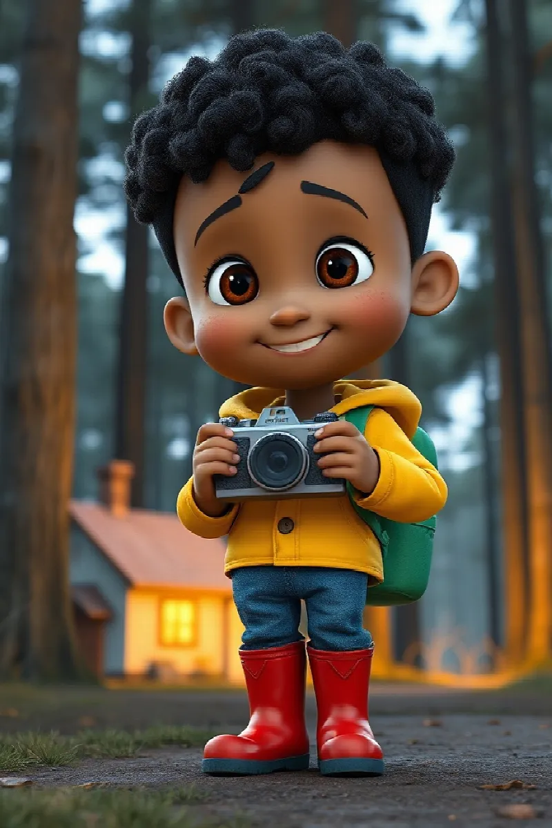 Picture 1 from the tale The Boy and the Badger