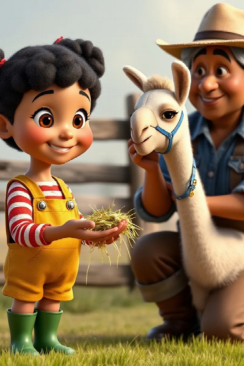 Picture 3 from the tale The Girl and the Llama