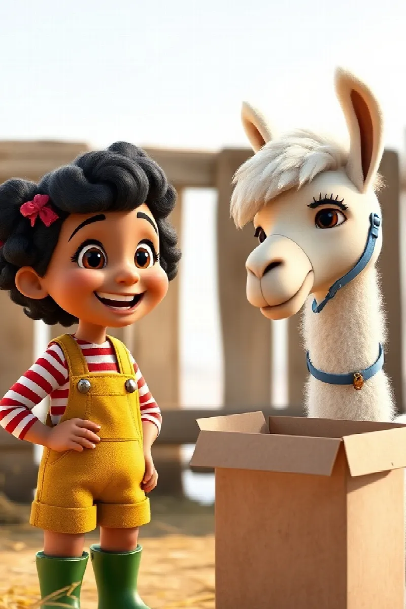 Picture 4 from the tale The Girl and the Llama