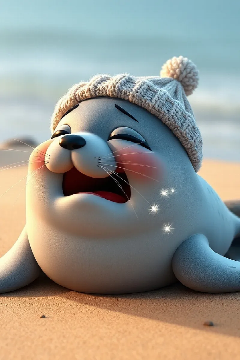 Picture 2 from the tale The Girl and the Sleepy Seal
