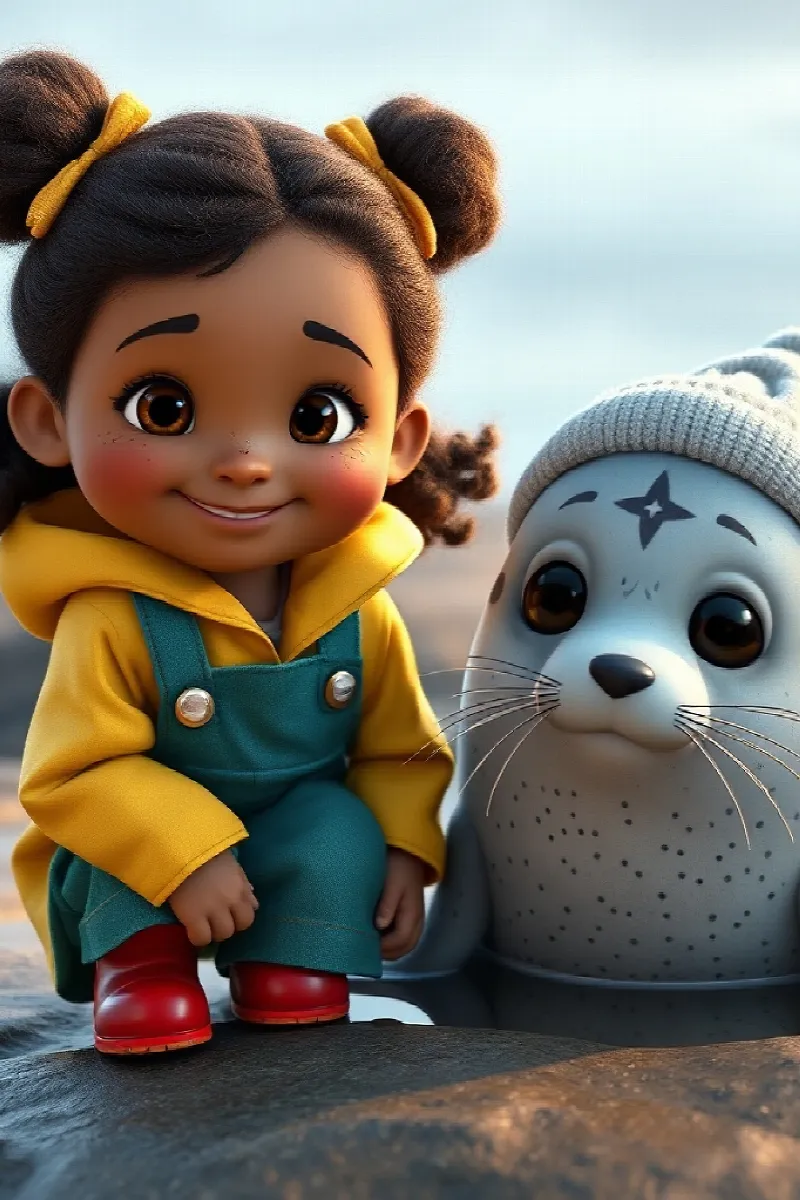 Picture 3 from the tale The Girl and the Sleepy Seal