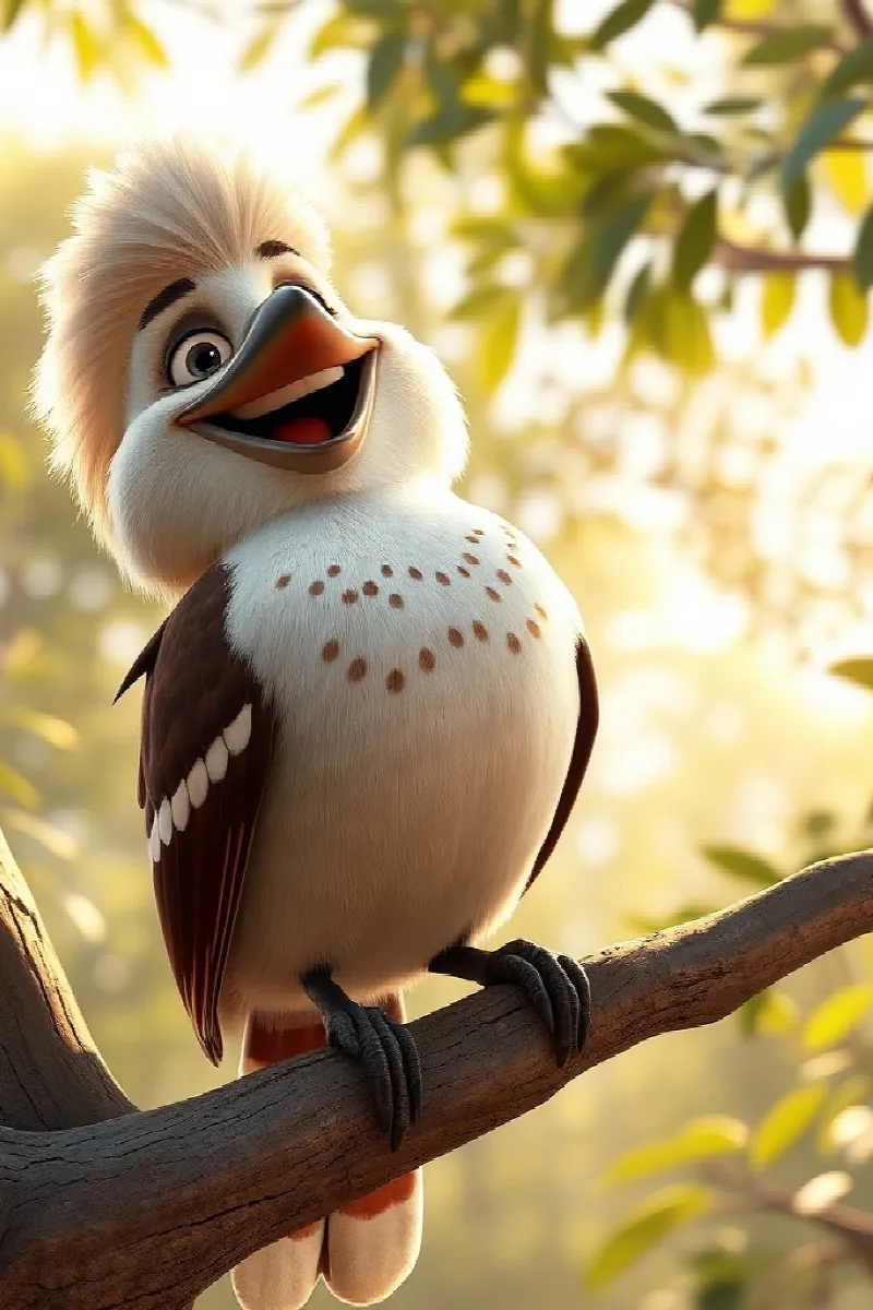 Picture 1 from the tale The Little Kookaburra