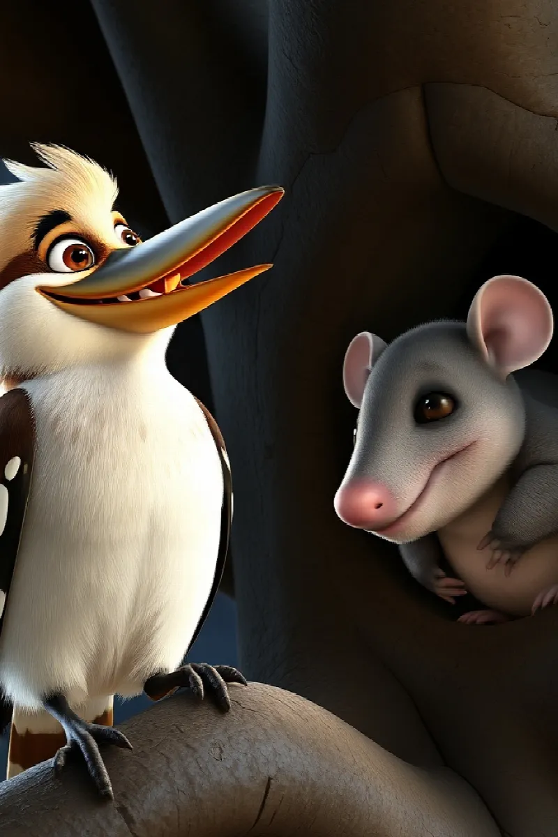 Picture 3 from the tale The Little Kookaburra