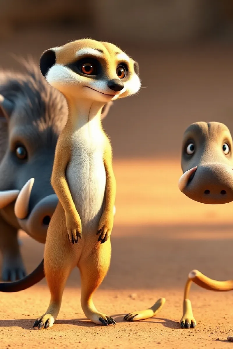 Picture 3 from the tale The Meerkat and the Warthog