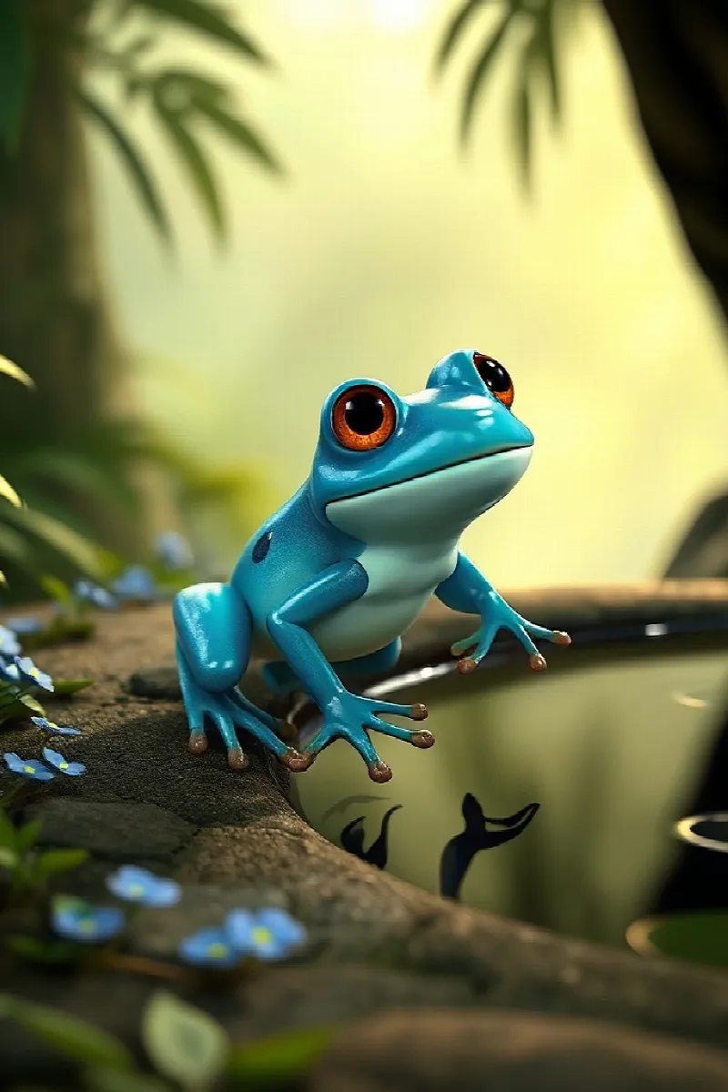 Picture 3 from the tale The Sapphire Frog