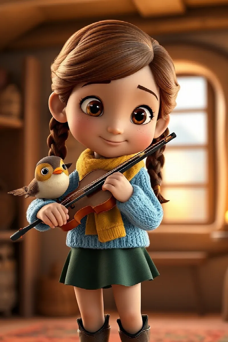 Picture 2 from the tale The Snowflake Violin