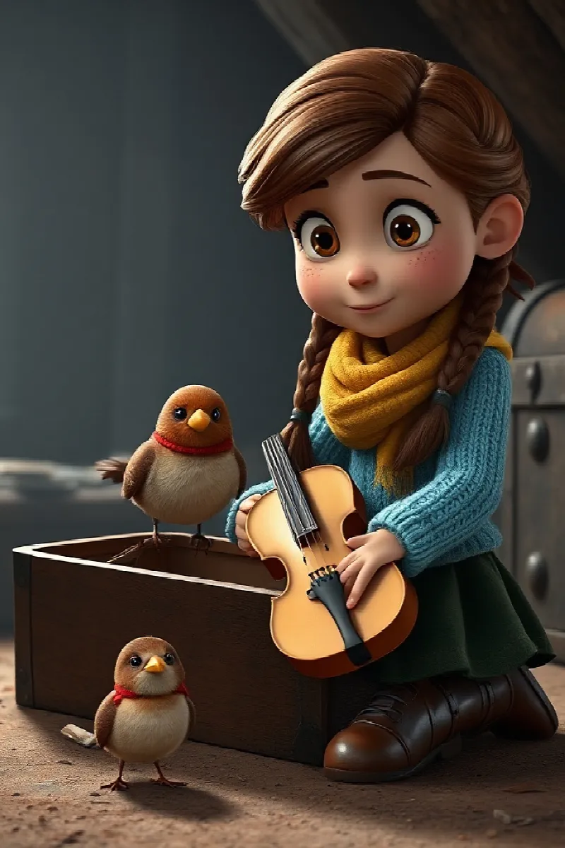 Picture 3 from the tale The Snowflake Violin