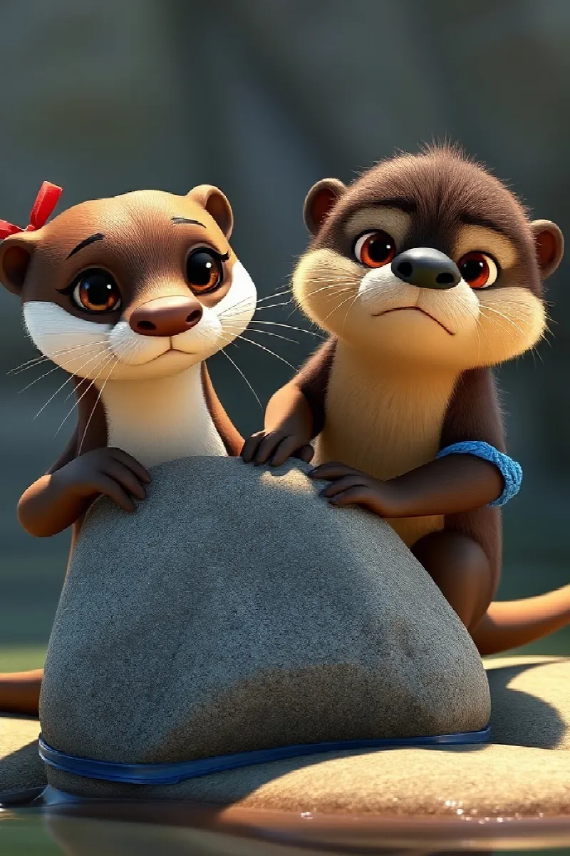 Picture 3 from the tale The Two Little Otters