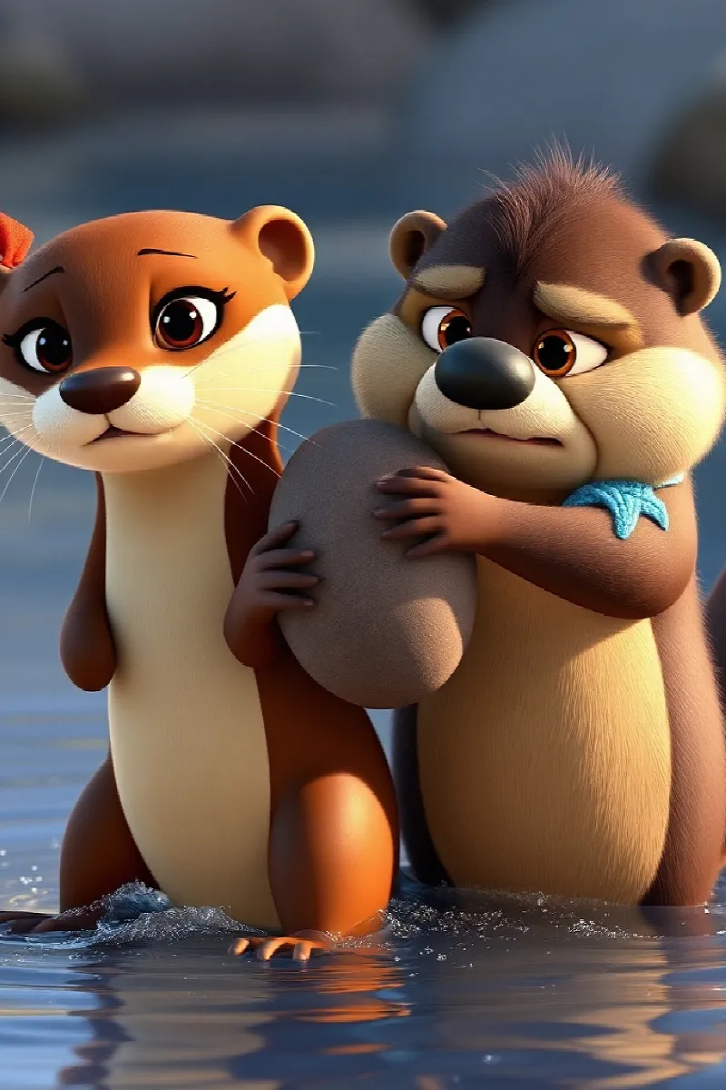 Picture 4 from the tale The Two Little Otters