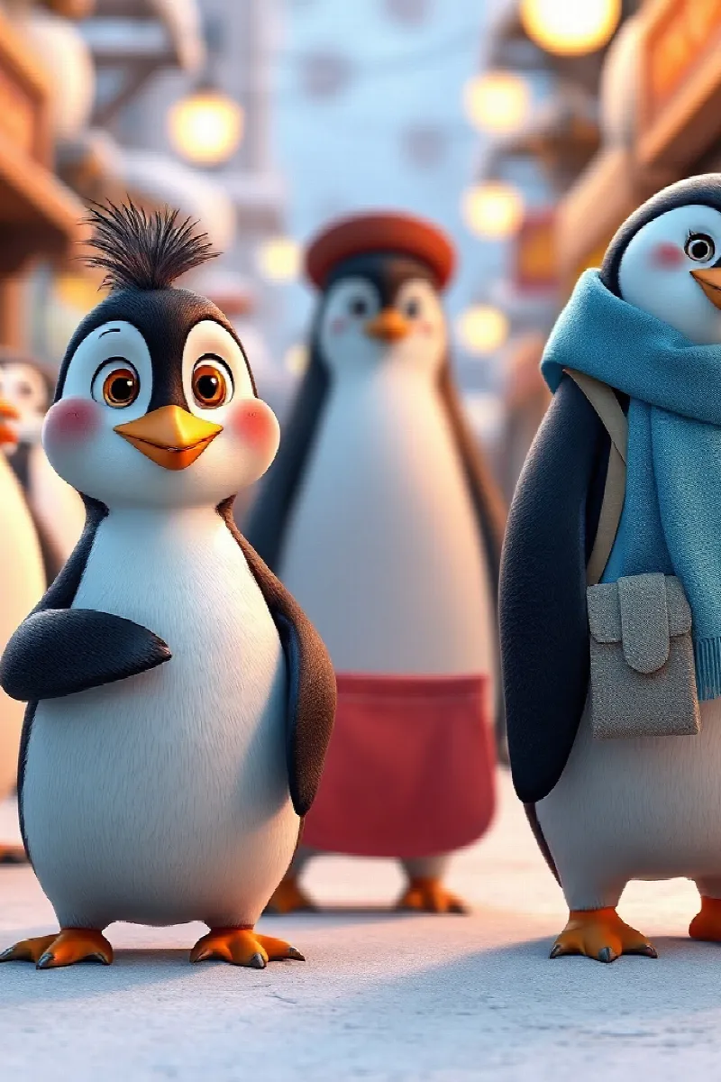 Penguen Percy'nin Çakıl Taşı Dükkânı masalından 4. resim