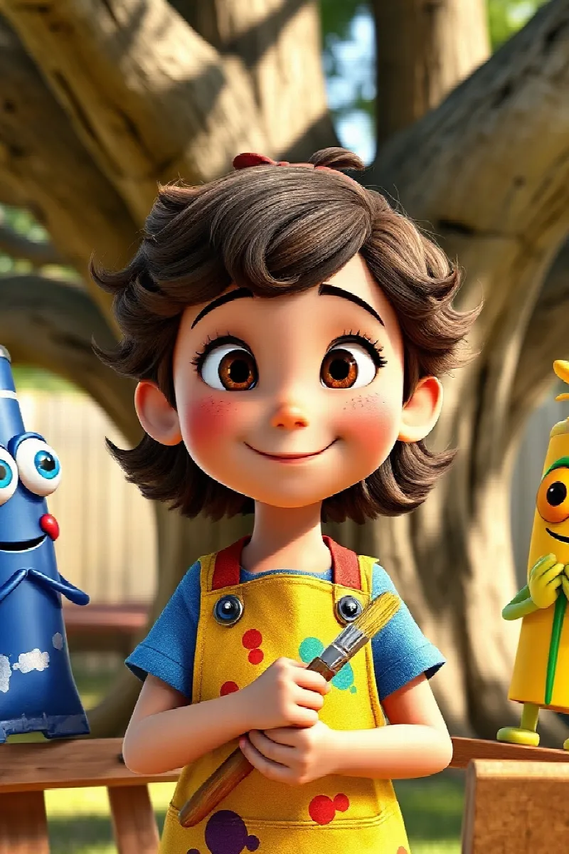 Picture 4 from the tale The Artist's Talking Colors