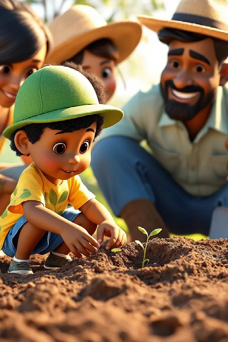 Picture 2 from the tale The Boy and the Backyard Bees