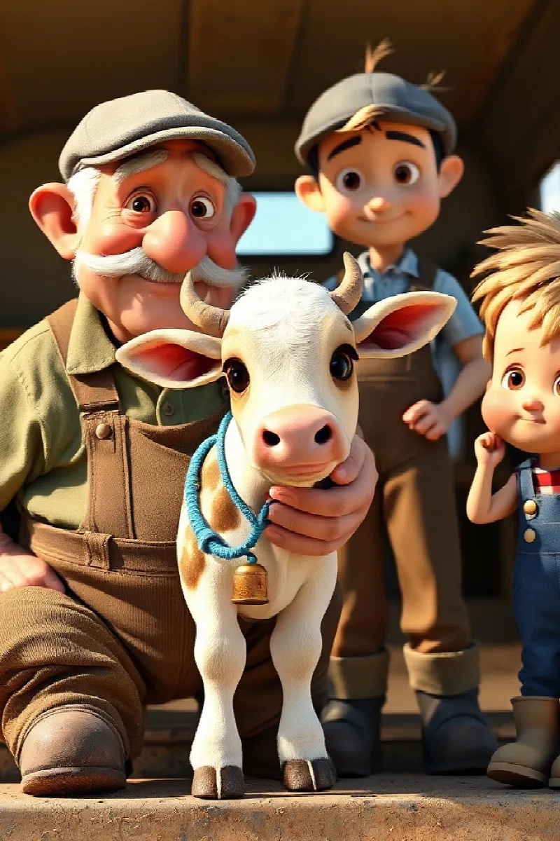 Picture 2 from the tale The Boy and the Calf