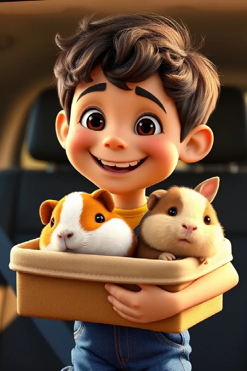 Picture 3 from the tale The Boy and the Guinea Pigs