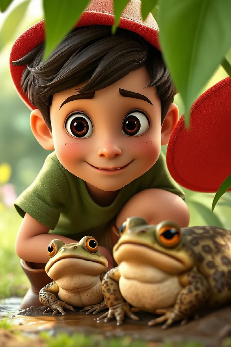 Picture 3 from the tale The Boy and the Toad