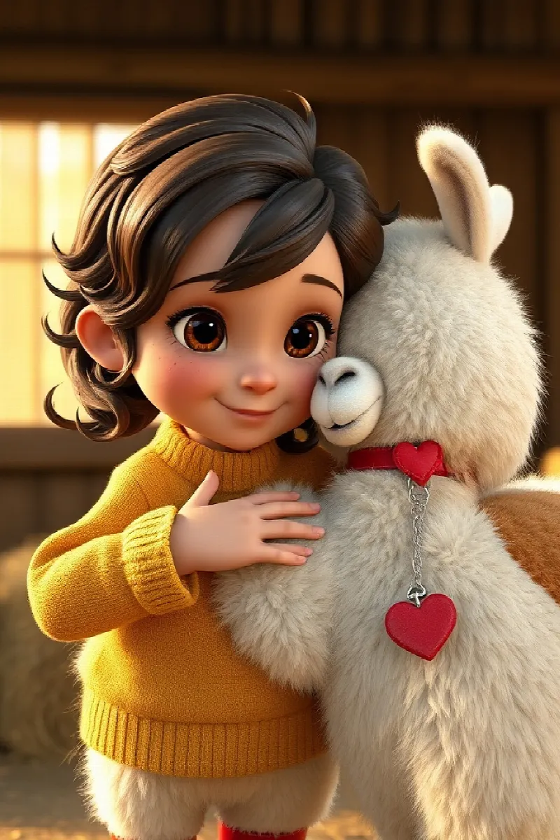 Picture 4 from the tale The Girl and the Alpaca