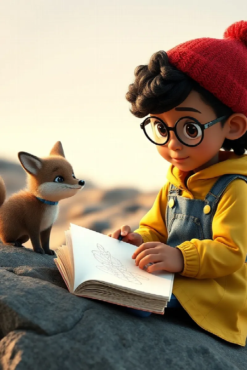 Picture 3 from the tale The Girl and the Arctic Fox
