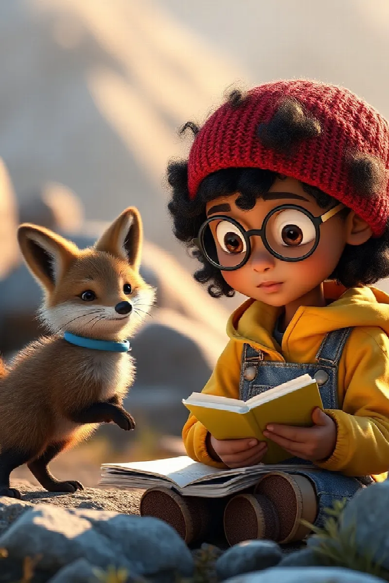 Picture 4 from the tale The Girl and the Arctic Fox