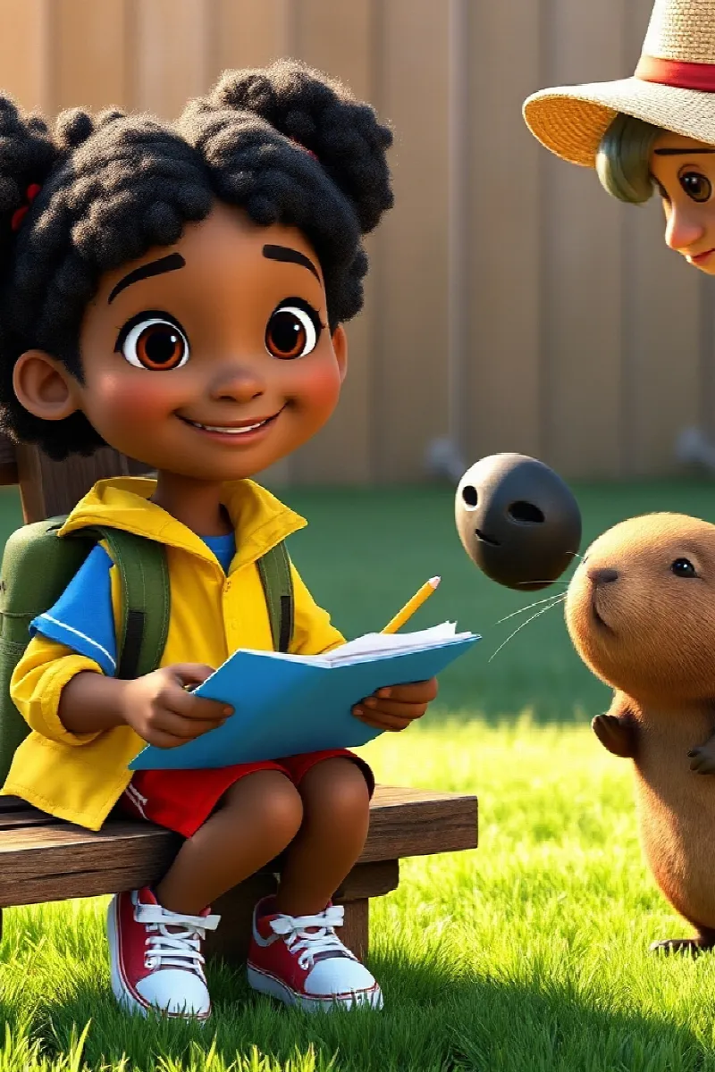 Picture 4 from the tale The Girl and the Capybara