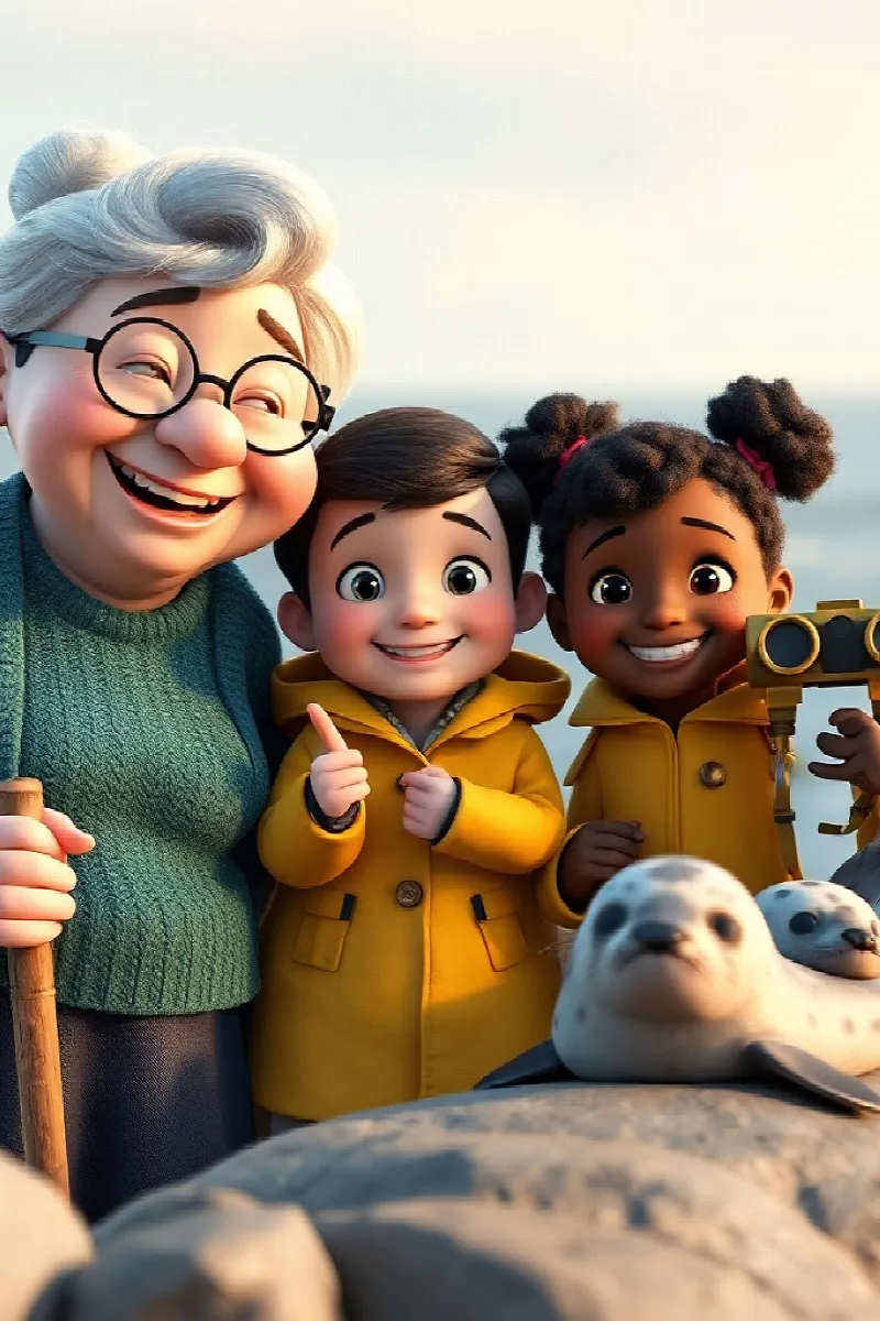 Picture 3 from the tale The Girl and the Seal