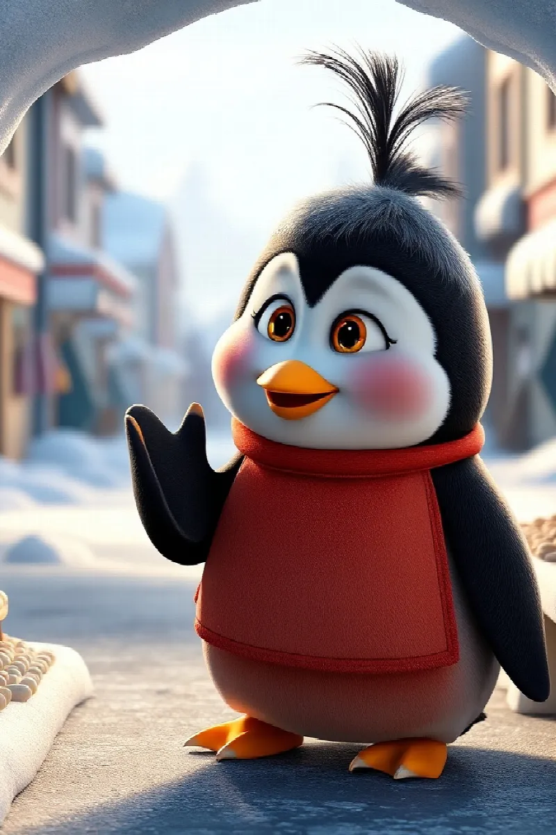 Picture 2 from the tale The Penguin's Pebble Shop