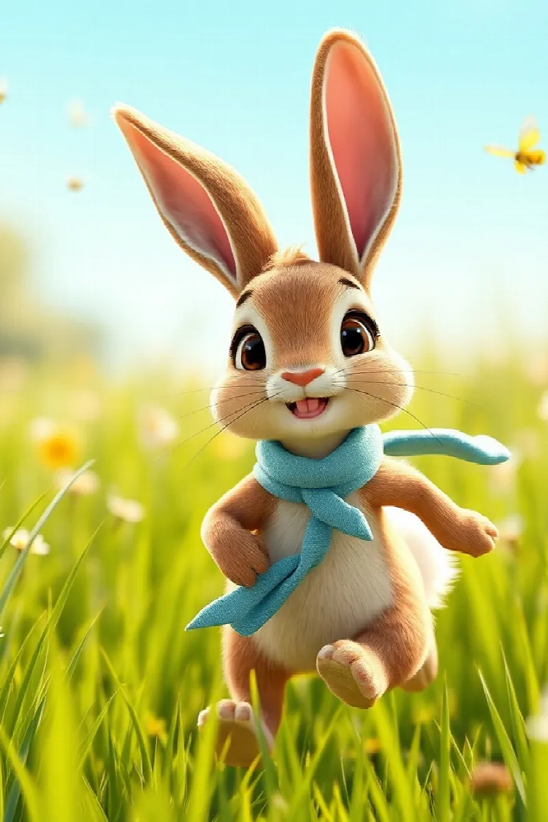 Picture 1 from the tale The Rabbit and the Lamb