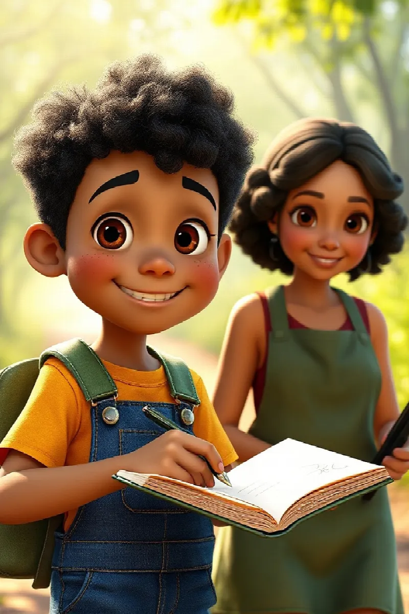 Picture 2 from the tale The Boy and the Animal Friends