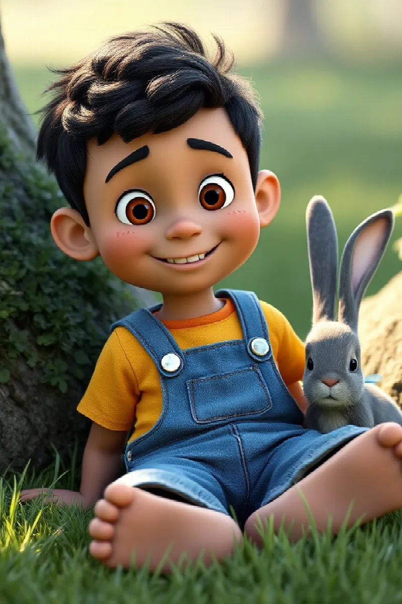Picture 3 from the tale The Boy and the Animal Friends