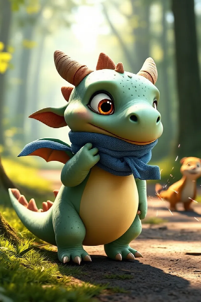 Picture 3 from the tale The Little Dragon's Owl