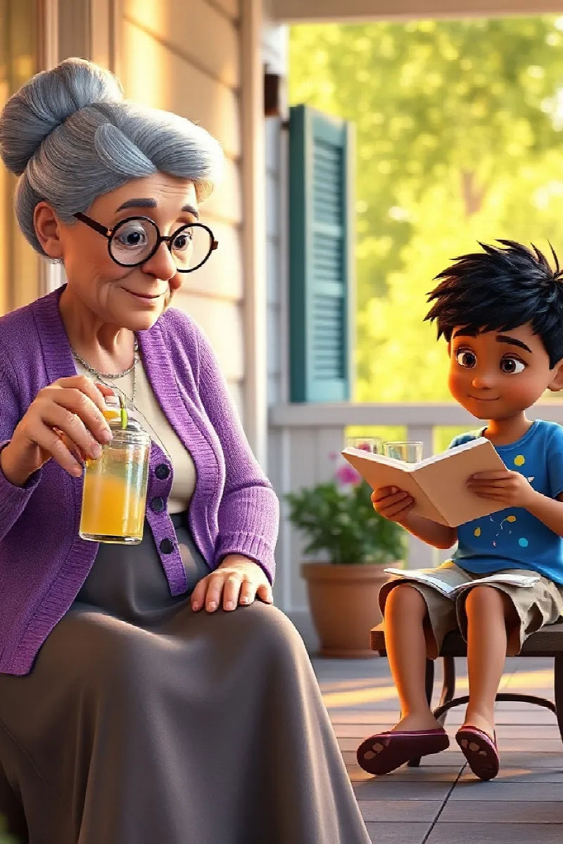 Picture 4 from the tale The Boy and the Fireflies