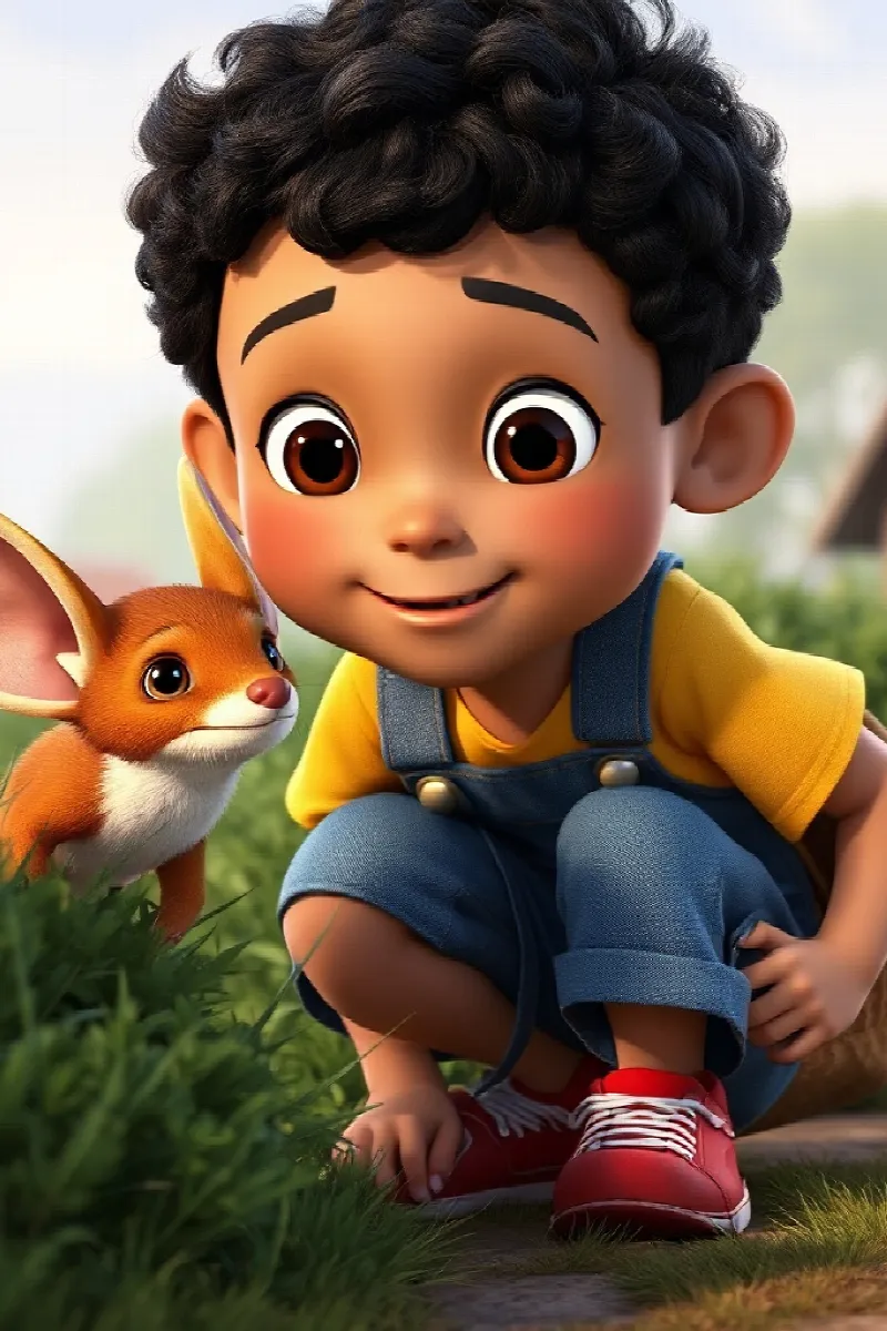 Picture 2 from the tale The Boy and the Flying Fox