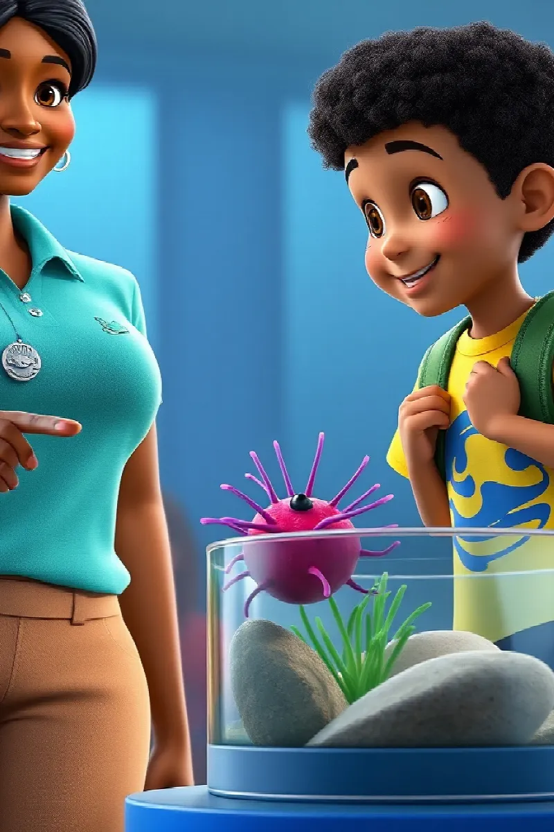Picture 3 from the tale The Boy and the Sea Urchin