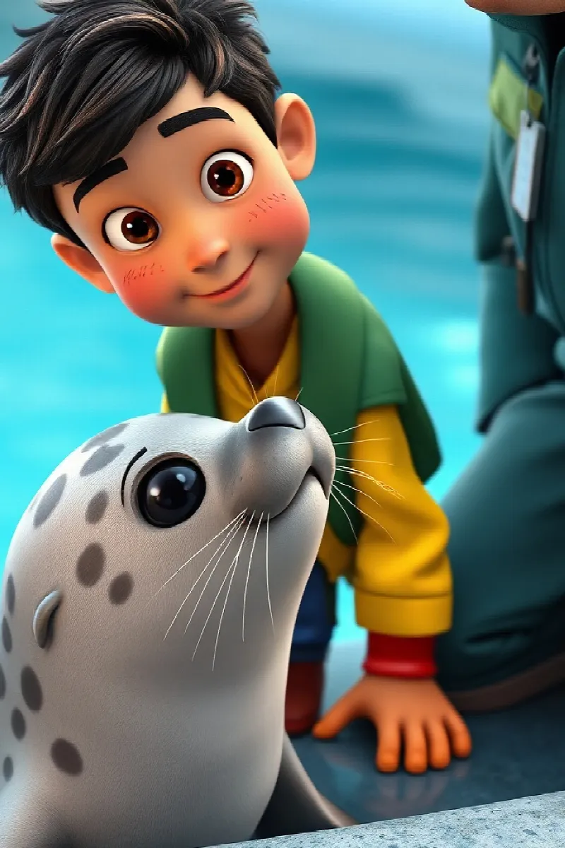 Picture 4 from the tale The Boy and the Seal