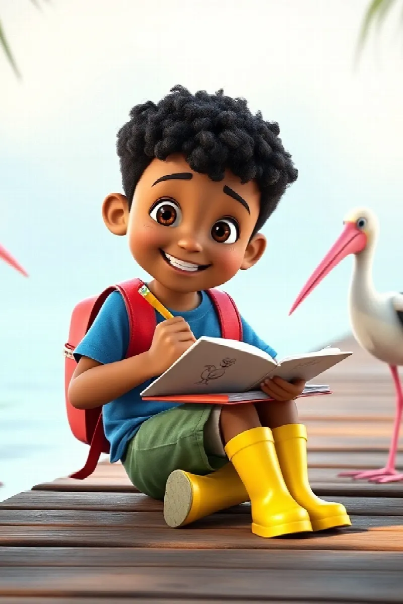 Picture 4 from the tale The Boy and the Spoonbill