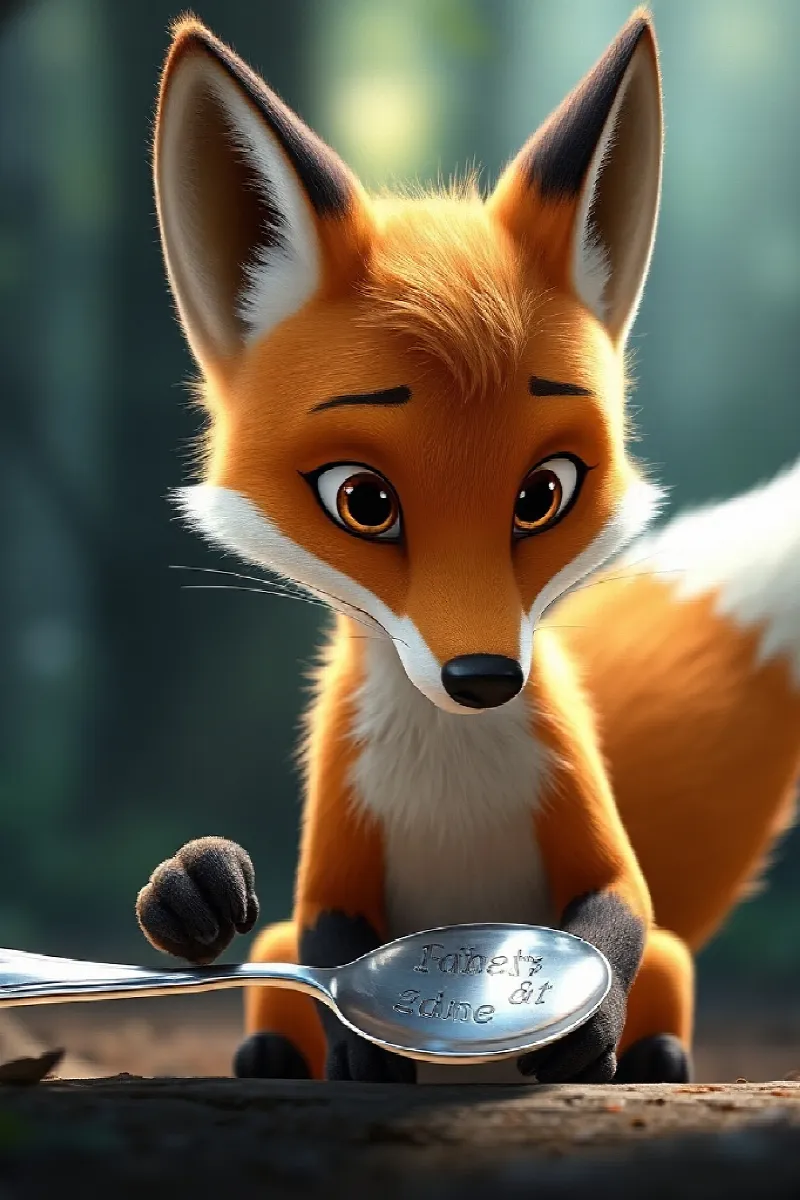 Picture 2 from the tale The Fox's Silver Spoon
