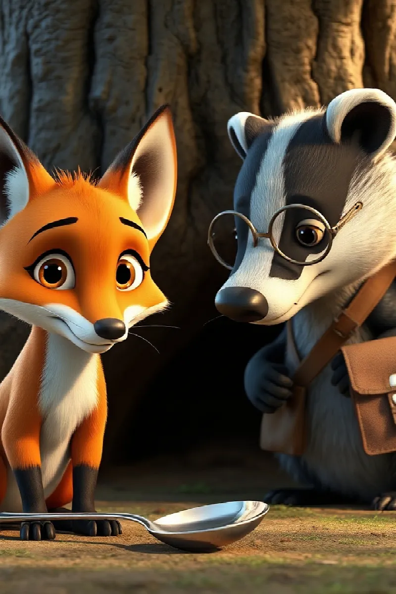 Picture 4 from the tale The Fox's Silver Spoon
