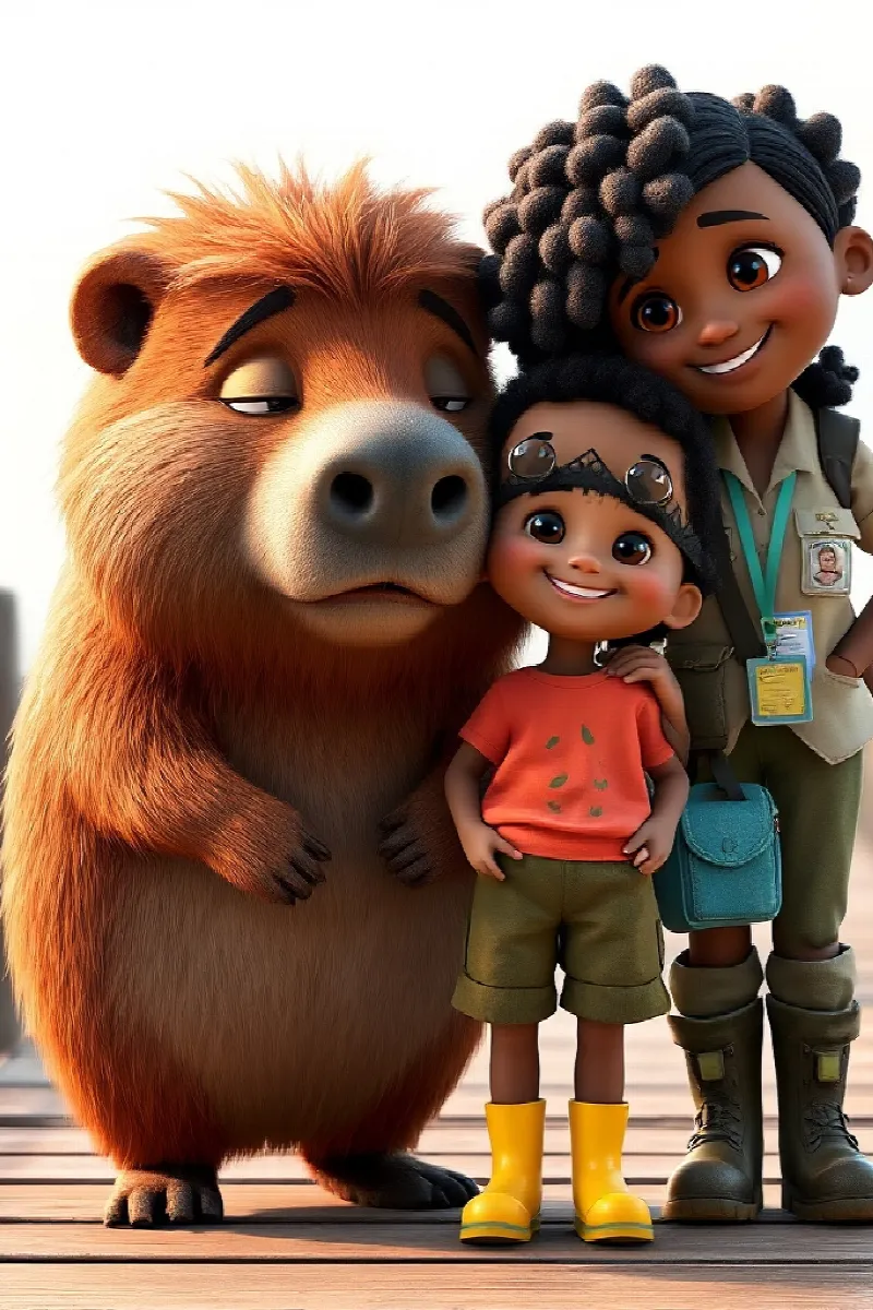 Picture 4 from the tale The Girl and the Capybara